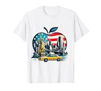 New York City Big Apple NYC Landmarks Souvenir NYC Skyline T-Shirt