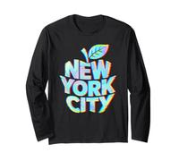 New York City Big Apple Retro Style Long Sleeve T-Shirt