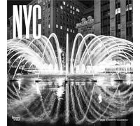 New York City Black & White | 2026 12 x 24 Inch (Hanging) Monthly Square Wall Calendar | Plastic-Free | BrownTrout | USA United States of America NYC State Northeast Atlantic