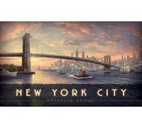 New York City Brooklyn Bridge Metal Sign Wall Decor 12"x8"