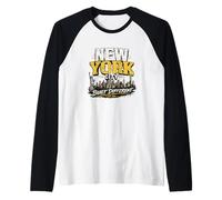 New York City Built Different Urban Vintage Raglan Baseball Tee