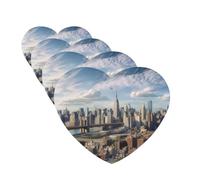 New York City Car Air Freshener Cards for Women Men 4 Pack Cute Car Accessories Long Lasting Scent Car Diffuser Hanging Auto Aromatherapy Tablets Car Fresheners Gifts