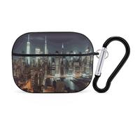 New York City Case Cover with Keychain Shockproof Hard Shell Protective Case for 2nd/1st Generation Case for Women Men Bluetooth Earbuds Case