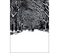 New York City Central Park Poet's Walk. NY Christmas Cards Boxed Set of 12 Holiday Cards And 12 Envelopes. Made In USA