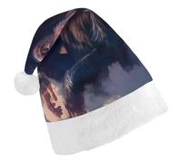 New York City-chimpanzee Christmas Hats Patterned Santa Hat New Year Festive Holiday Party Supplies Adult