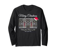 New York City, Christmas Metropolitan Museum of Art, Drawing Long Sleeve T-Shirt