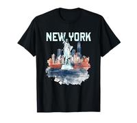 New York City Downtown Skyline Statue of Liberty NYC T-Shirt