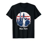 New York City Downtown Skyline Statue of Liberty NYC T-Shirt