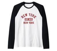 New York City Est.1653 NYC NY Pride Souvenirs Raglan Baseball Tee