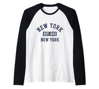 New York City Est.1653 NYC NY Pride Souvenirs Raglan Baseball Tee