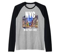 New York City for Men Souvenir from NYC Pride Urban Vibes Raglan Baseball Tee