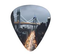 New York City Guitar Plectrums, 12 Pcs Lightweight Guitar Plectrums, 0.46mm/0.71mm/0.96mm Thickness For Acoustic Guitar Acoustic Electric Guitar Ukulele Bass