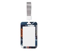 New York City Id Badge Holder with Detachable Neck Strap, Waterproof Vertical Name Card Holders, for Nurse Students Teachers Staff