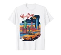 New York City Liberty Taxi Souvenir Manhattan New York T-Shirt