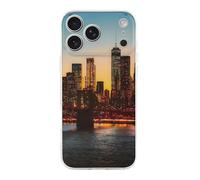 New York City Manhattan Bridge Skyline Compatible with iPhone 17/17 Air/17 Pro/17 Pro Max TPU Phone Case Slim Phone Protective Cover