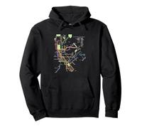 New York City Metro Map Art I Heart NY Souvenir Gifts Pullover Hoodie