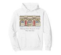 New York City, Metropolitan Museum of Art, USA Hand Drawing Pullover Hoodie