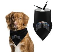 New York City Night Cute Dog Bandana Triangle Adjustable Washable | Summer Soft Cat Scarf Pet Accessories Decoration Neckerchief