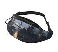 New York City Outdoor Sports Waist Bag & Casual Chest Pack, Adjustable Unisex Fanny Pack for Hiking/Running/Cycling