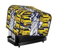 New York City Print 4-Slice Toaster Cover Dustproof Waterproof Kitchen Appliance Protector For Bread