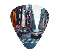 New York City print Celluloid Guitar Plectrums for Acoustic Guitar Bass,Guitar Picks with Organizer Box