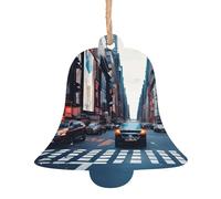 New York City Print Personalized Christmas Ornaments Home Crafts for Xmas Parties Fireplaces Walls