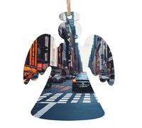 New York City Print Personalized Christmas Ornaments Home Crafts for Xmas Parties Fireplaces Walls