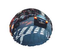 New York City Print Shower Cap, Shower Cap for Women Reusable, Waterproof Bath Cap,Quick Drying Bath Hair Cap