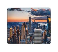 (New York City) Printed Mousepad 7 x 8.6 in, Waterproof Non-Slip Mouse-Pad Rubber Base for Laptop Desktop Mat for Home Office Desk Decor