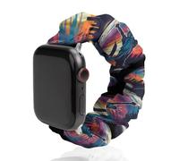 New York City Skyline Baseball Replacement Watchband Cute Printed Watch Strap Elastic Solo Loop Bands Compatible for Apple Watch 42mm/44mm