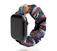 New York City Skyline Baseball Replacement Watchband Cute Printed Watch Strap Elastic Solo Loop Bands Compatible for Apple Watch 42mm/44mm