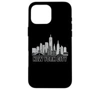 New York City Skyline Heartbeat Statue Of Liberty NY Lover Case for iPhone 16 Pro Max