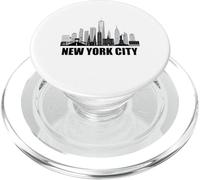 New York City Skyline Heartbeat Statue Of Liberty NY Lover PopSockets PopGrip for MagSafe