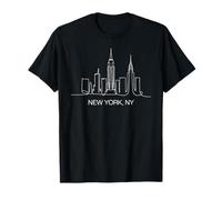 New York City Skyline Line Art Drawing NYC Souvenir T-Shirt
