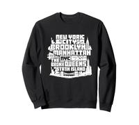 New York City Skyline NYC Boroughs Brooklyn Manhattan Sweatshirt