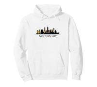 New York City Skyline T-Shirt - Elegant Cityscape Design Tee Pullover Hoodie