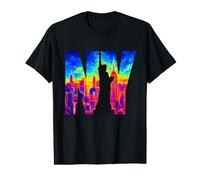 New York City Skyline Thermal Color Art Value Graphic T-Shirt