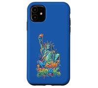 New York City Statue of Liberty Graffiti Urban Art Tourist Case for iPhone 11