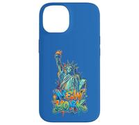 New York City Statue of Liberty Graffiti Urban Art Tourist Case for iPhone 14