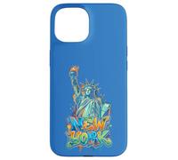 New York City Statue of Liberty Graffiti Urban Art Tourist Case for iPhone 15