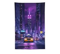 New York City Street Printed Tapestry for Bedroom Colorful Vertical Tapestries Wall Hanging Living Room Decor