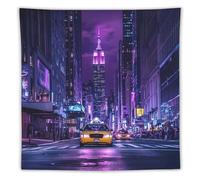 New York City Street Printed Tapestry for Bedroom Colorful Vertical Tapestries Wall Hanging Living Room Decor