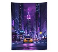 New York City Street Printed Tapestry for Bedroom Colorful Vertical Tapestries Wall Hanging Living Room Decor