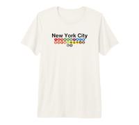 New York City Subway Station Signs, NYC Train Lines Premium T-Shirt