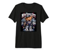 New York City Teddy Bear Urban Streetwear Travel Art Premium T-Shirt