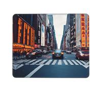 New York City Thick Desk Pad Mouse Mat with Lock Stitch Edge, Stable Non-Slip Surface for Computer Use