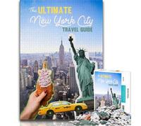 New York City Travel Guide 1000 Piece Jigsaw Puzzle for Adults And Teenagers,Pattern Assembly Fun at Home Activities,Birthday Present,Travel Gifts 75x50cm