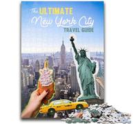 New York City Travel Guide 1000 Piece Jigsaw Puzzles for Teenagers,Decompressing Intellectual Educational Toy Great Gifts And Toys (50x75cm)