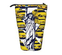New York City Vertical Retractable Pencil Case Makeup Bag Wallet Storage Bag for Pens Pencils and Small Items