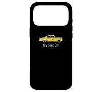New York City Yellow Checker Taxi Cab 8-Bit Pixel Case for iPhone 17 Pro Max